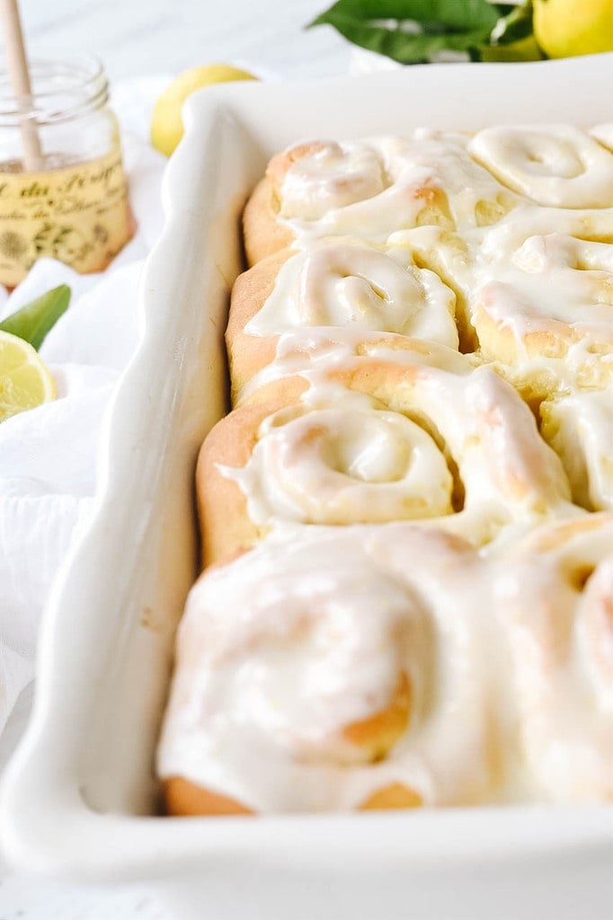 Lemon Rolls with frosting