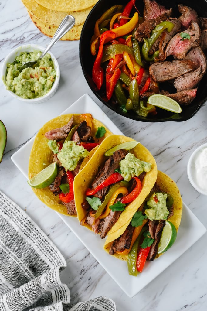 Beef Fajitas on corn tortillas