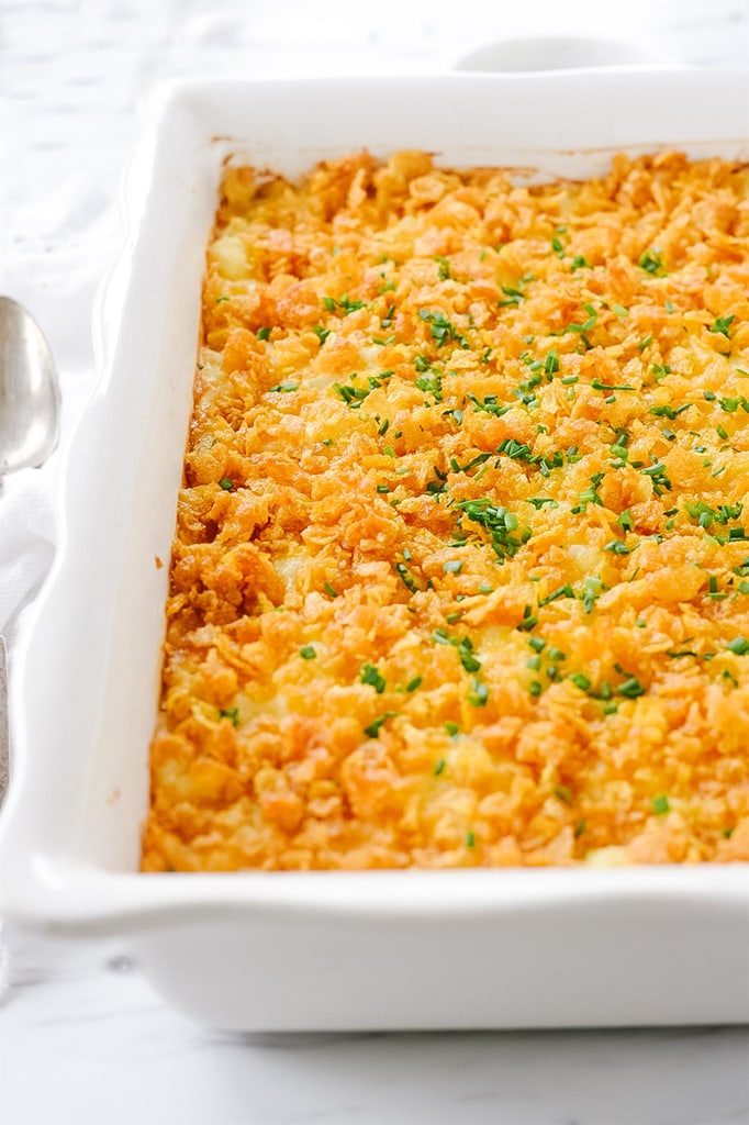 funeral potatoes with cornflake topping