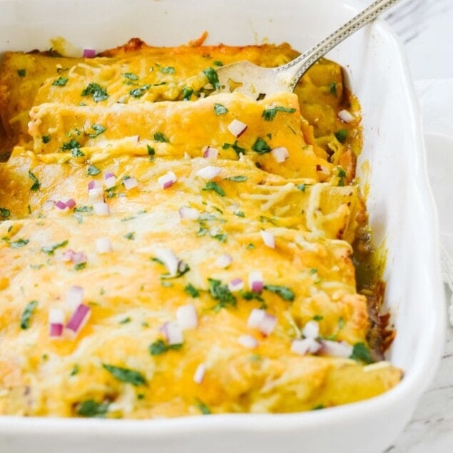 Honey Lime Chicken Enchiladas