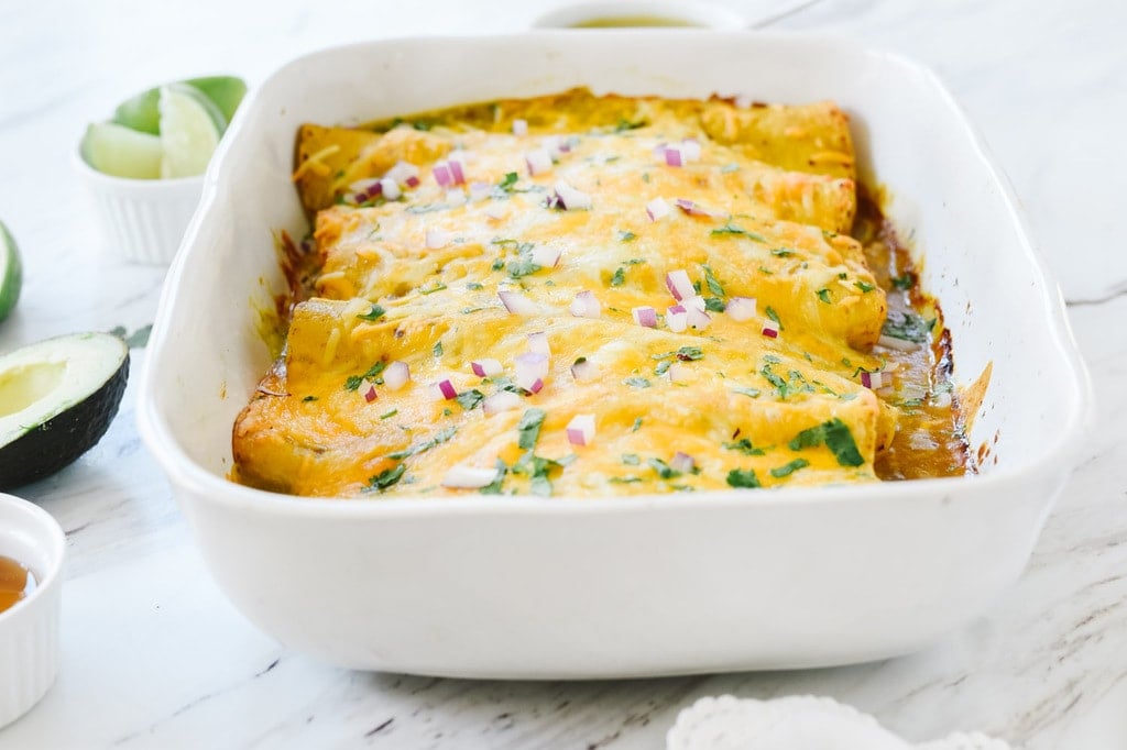 Honey Lime Chicken Enchilada Casserole