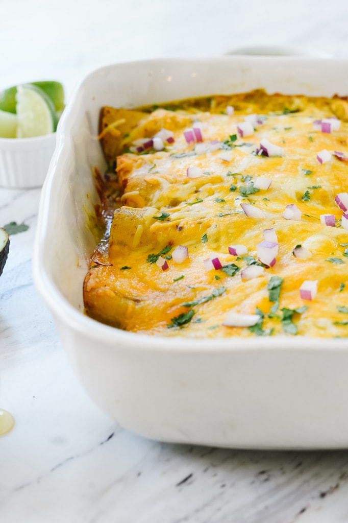 Honey Lime Chicken Enchiladas