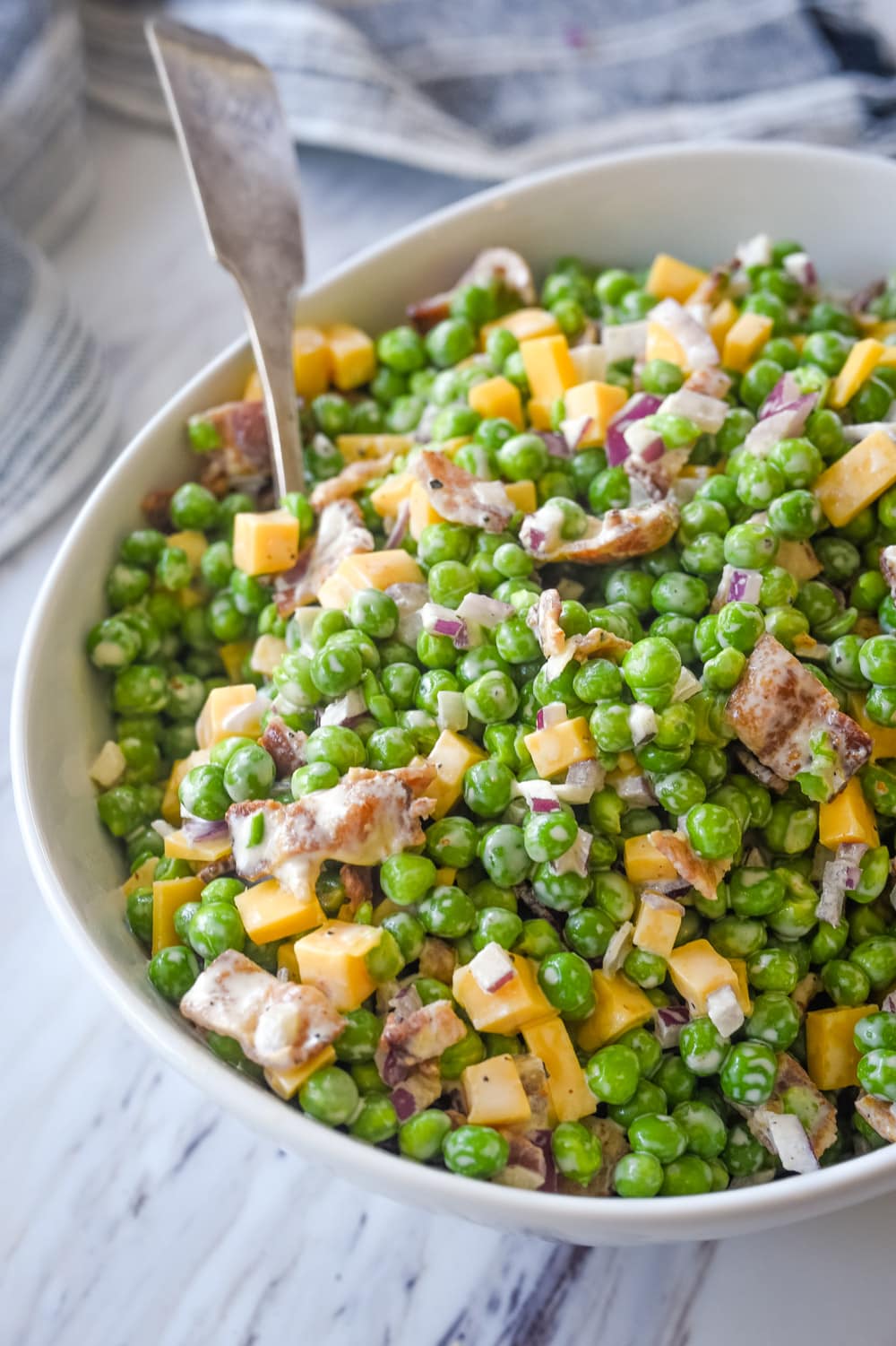 Easy Pea Salad Your Homebased Mom