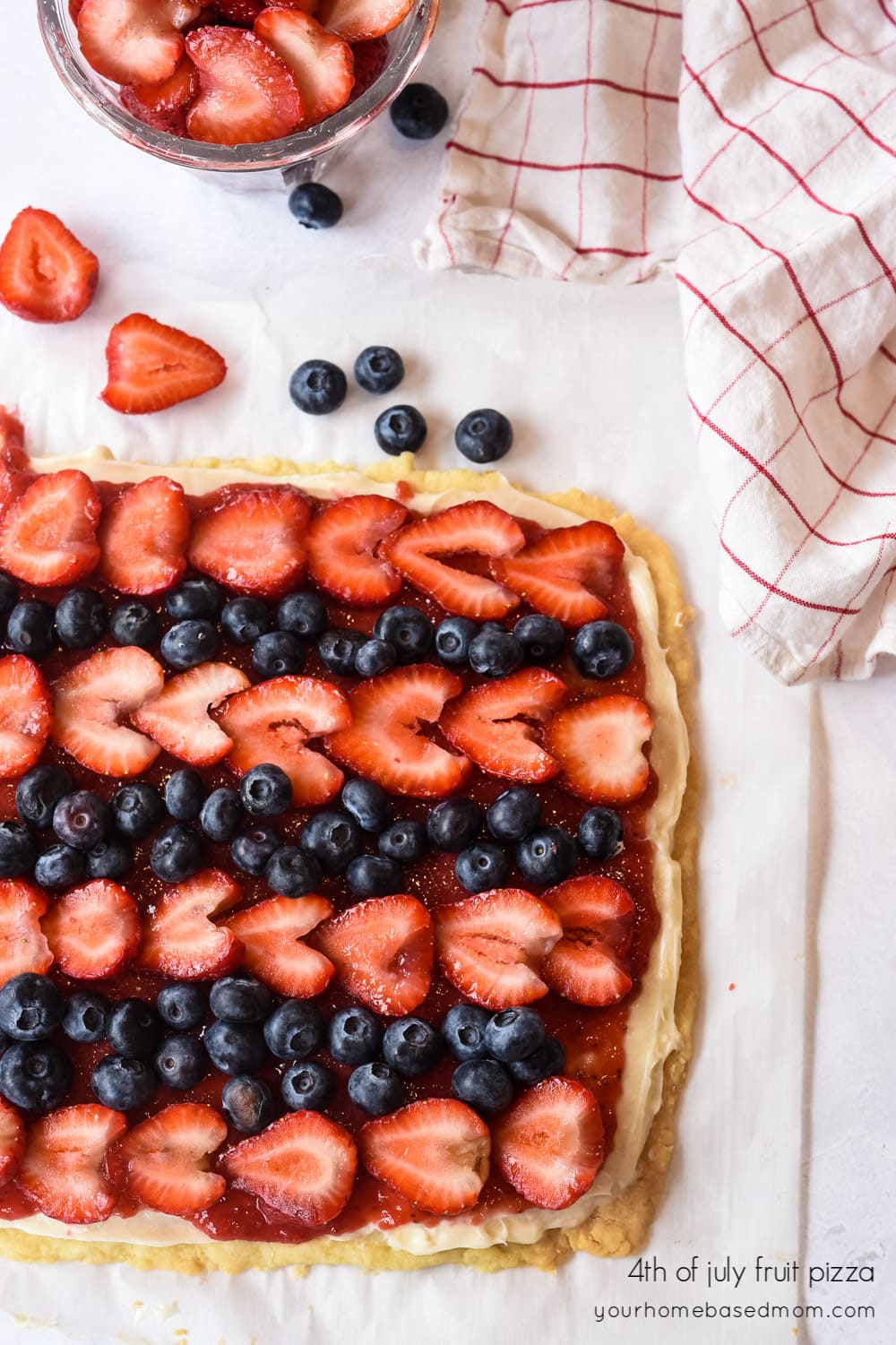 patriotic fruit pizza