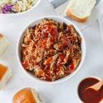 Instant Pot Pulled Pork in a bowl