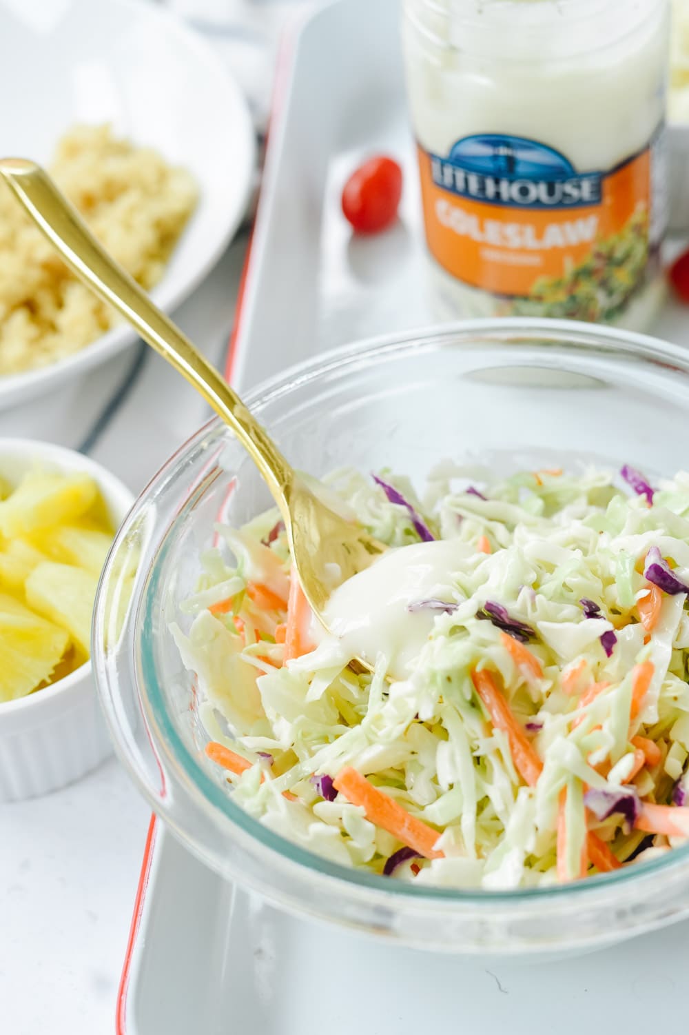 Coleslaw in a bowl