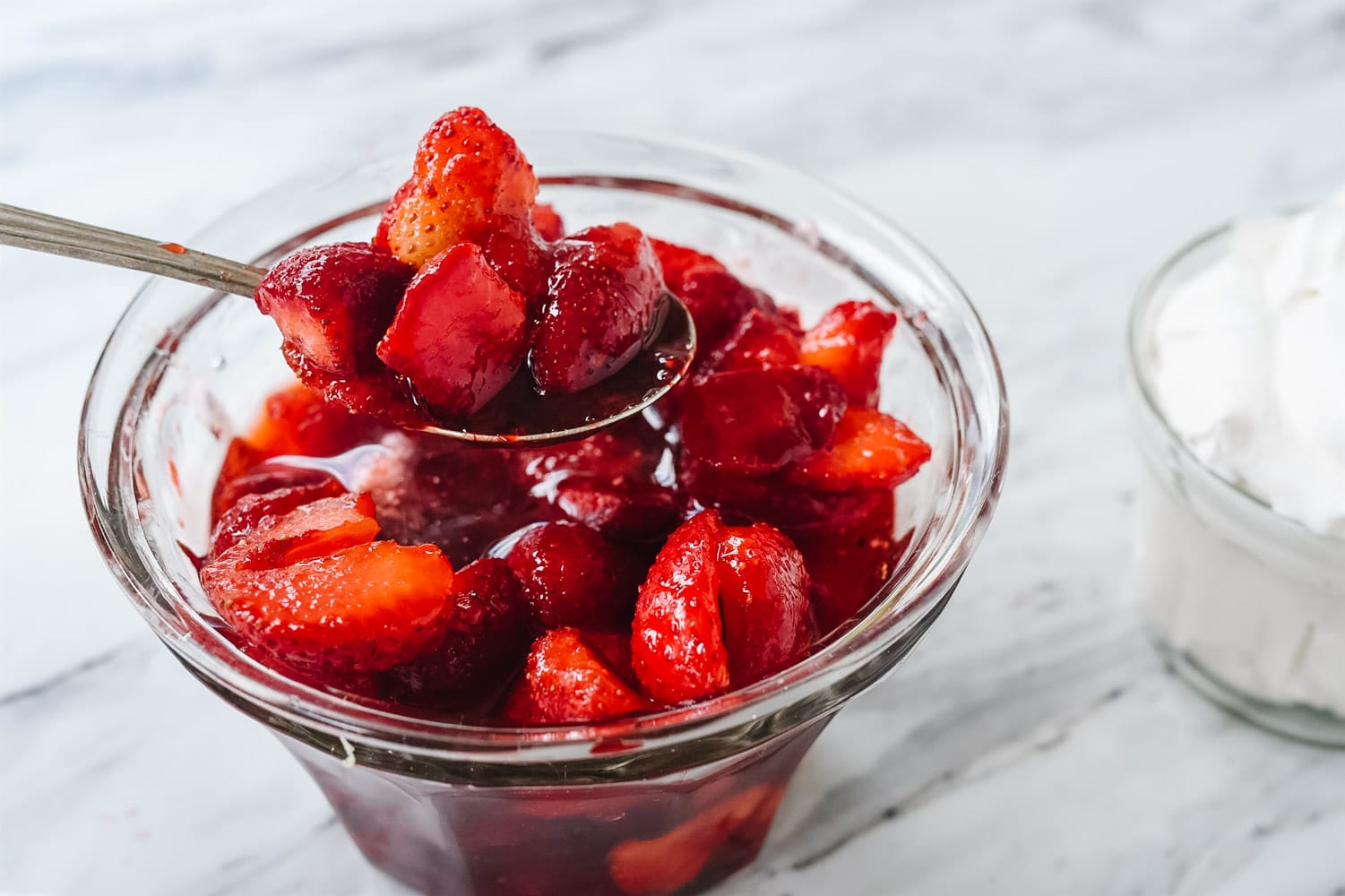 Macerated Strawberries - Easy Sugared Strawberries Recipe