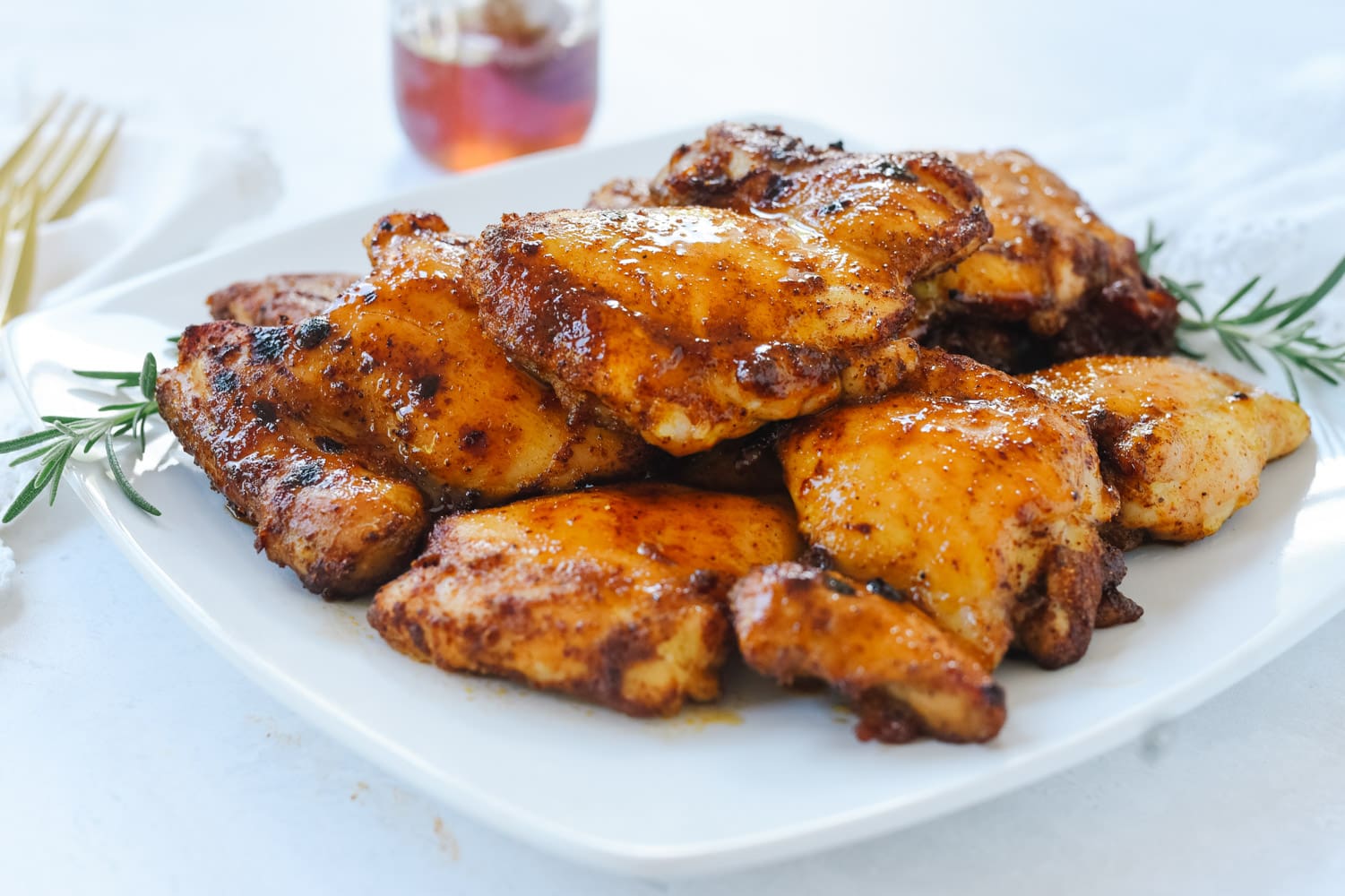 Glazed honey chicken