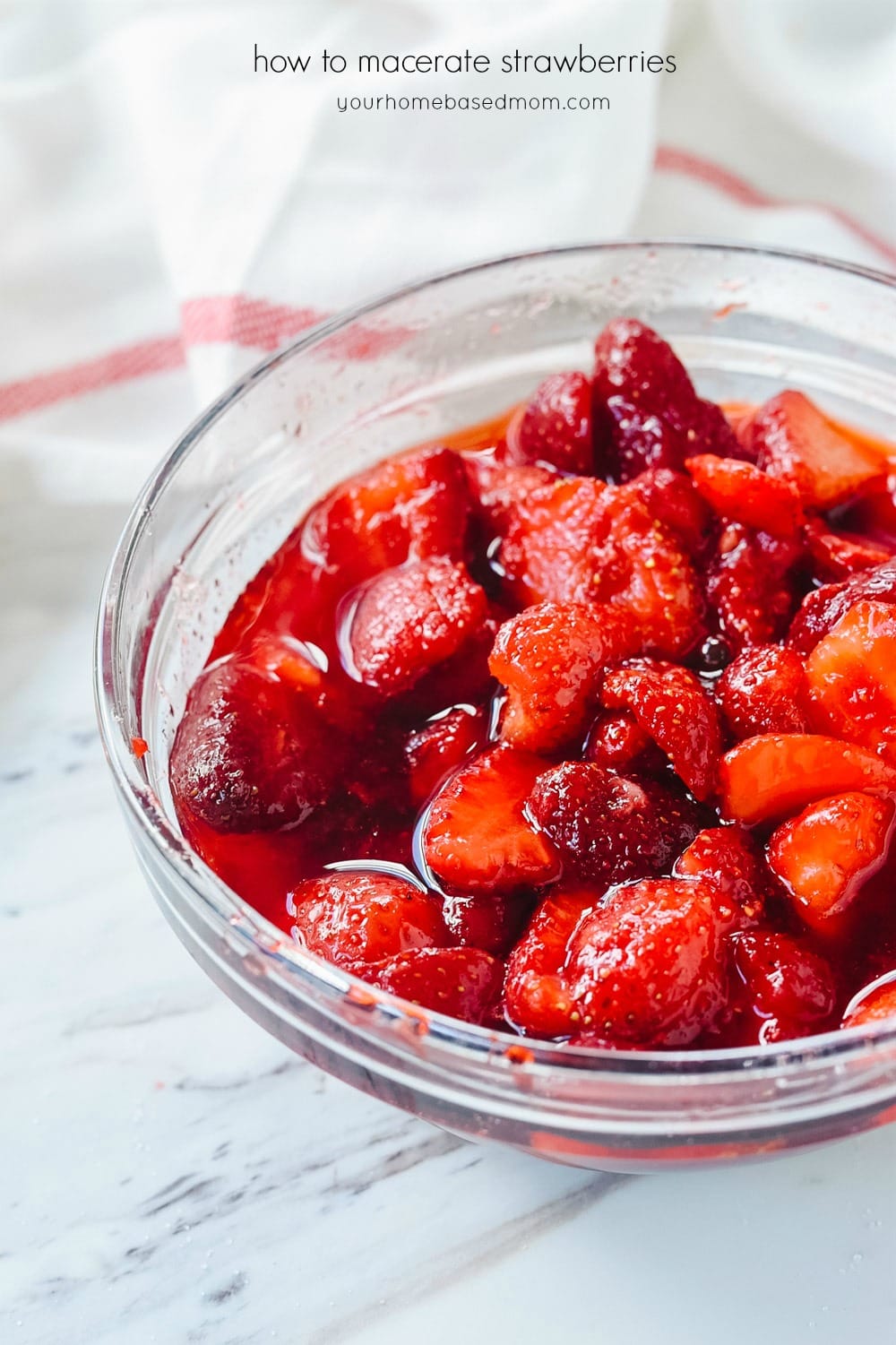 how to macerate strawberries