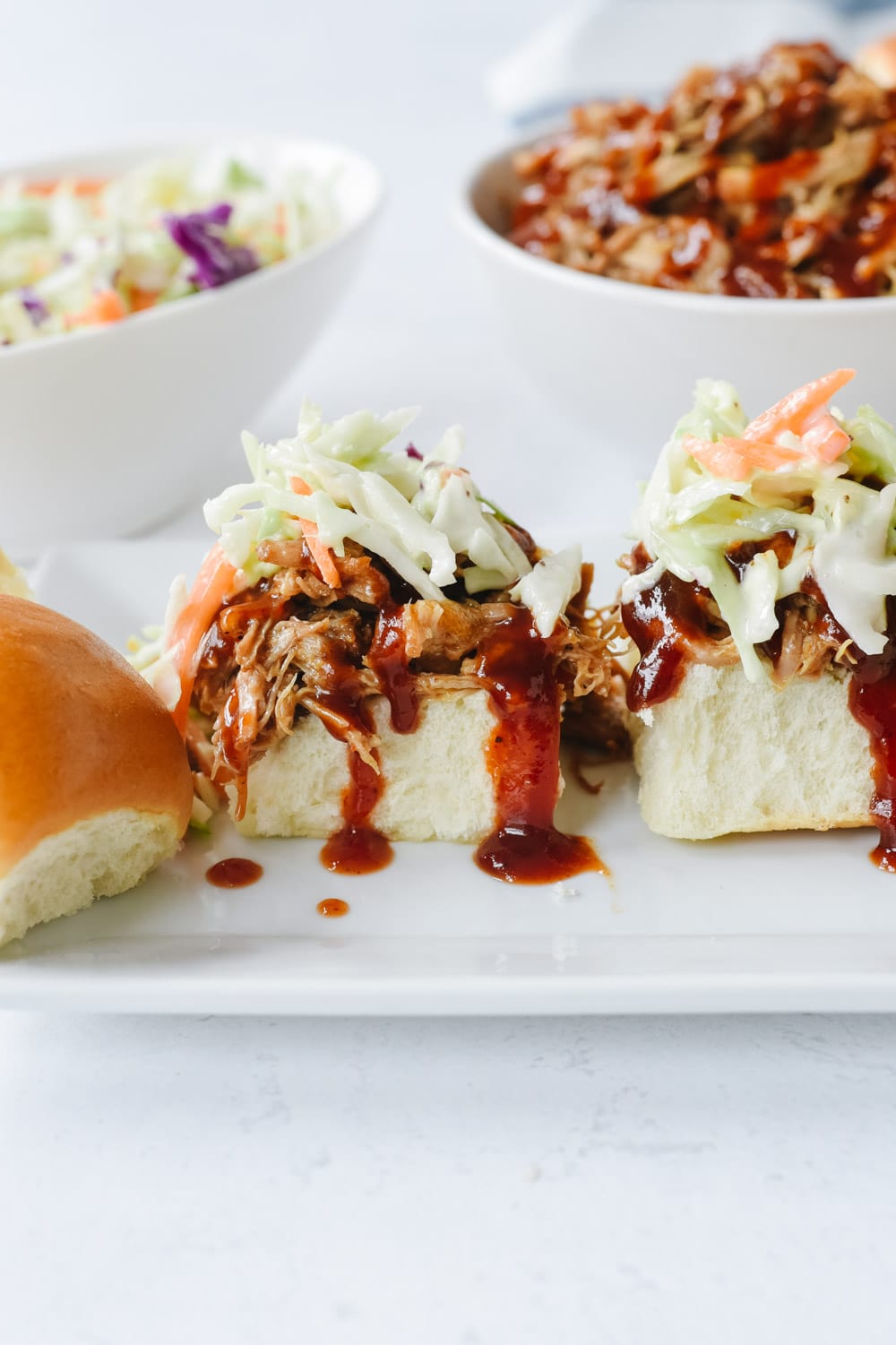 Pulled Pork SLider with coleslaw