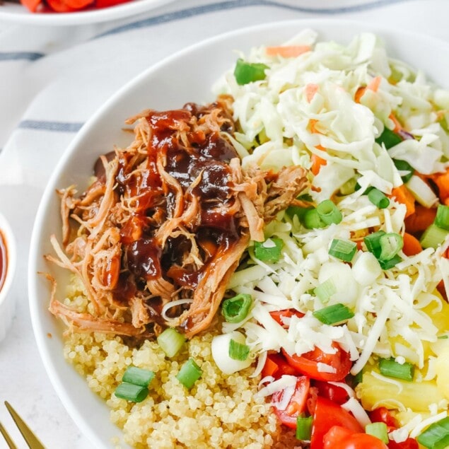 Pulled Pork Bowl with coleslaw