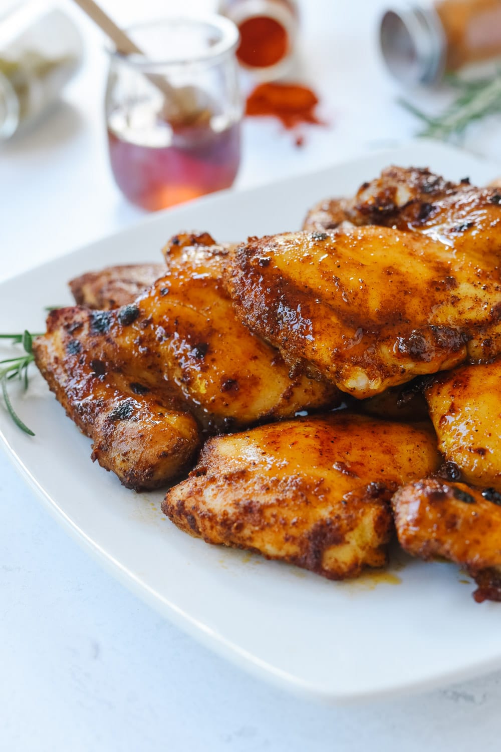 Chicken with honey glaze