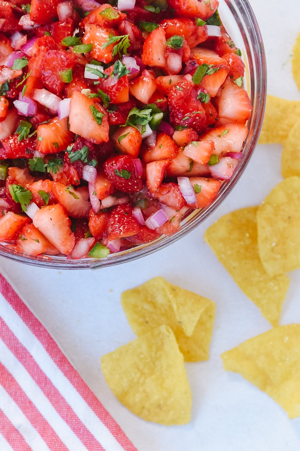 Strawberry Salsa with chips