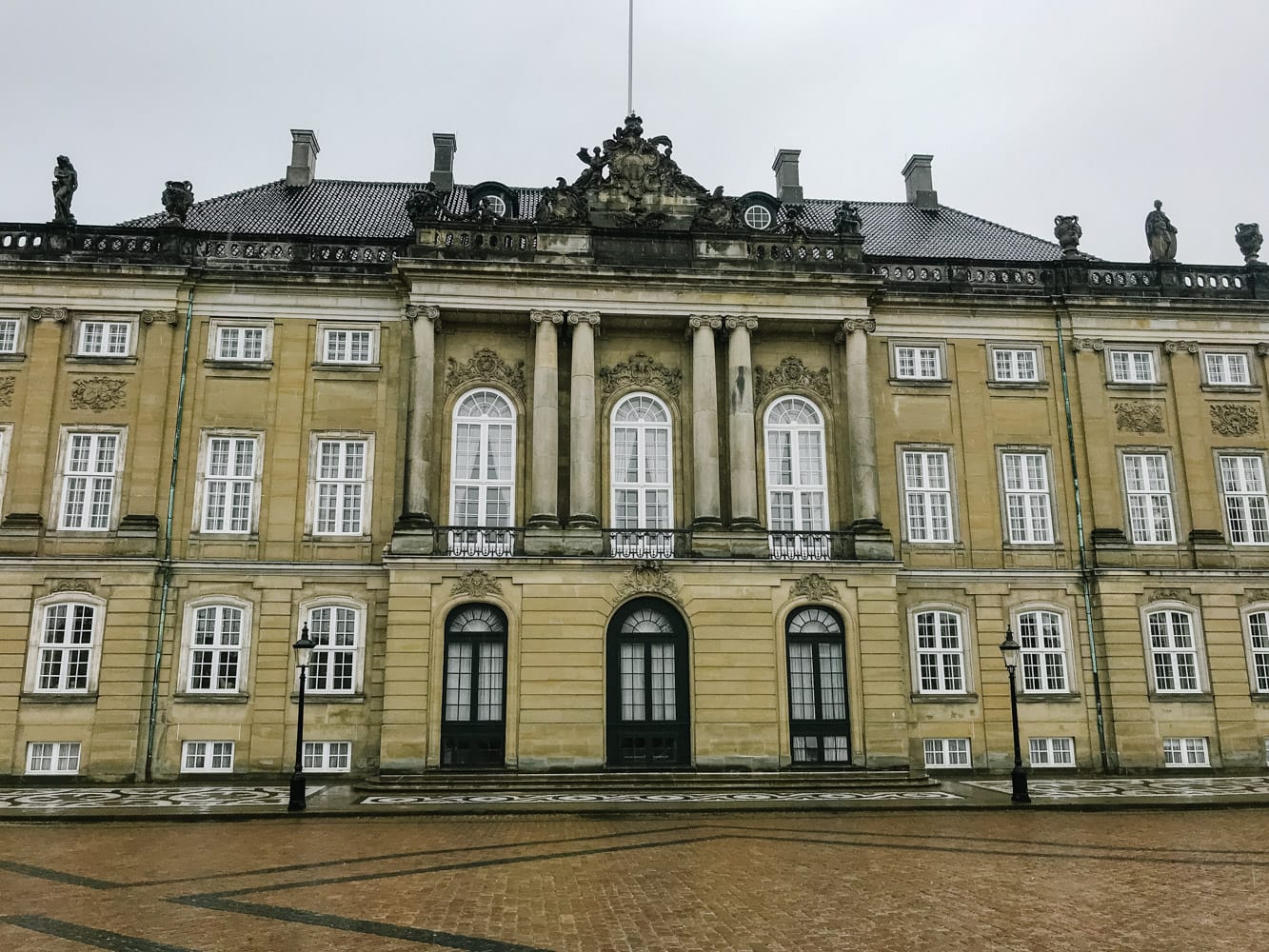 Royal Palace in Copenhagen Denmark