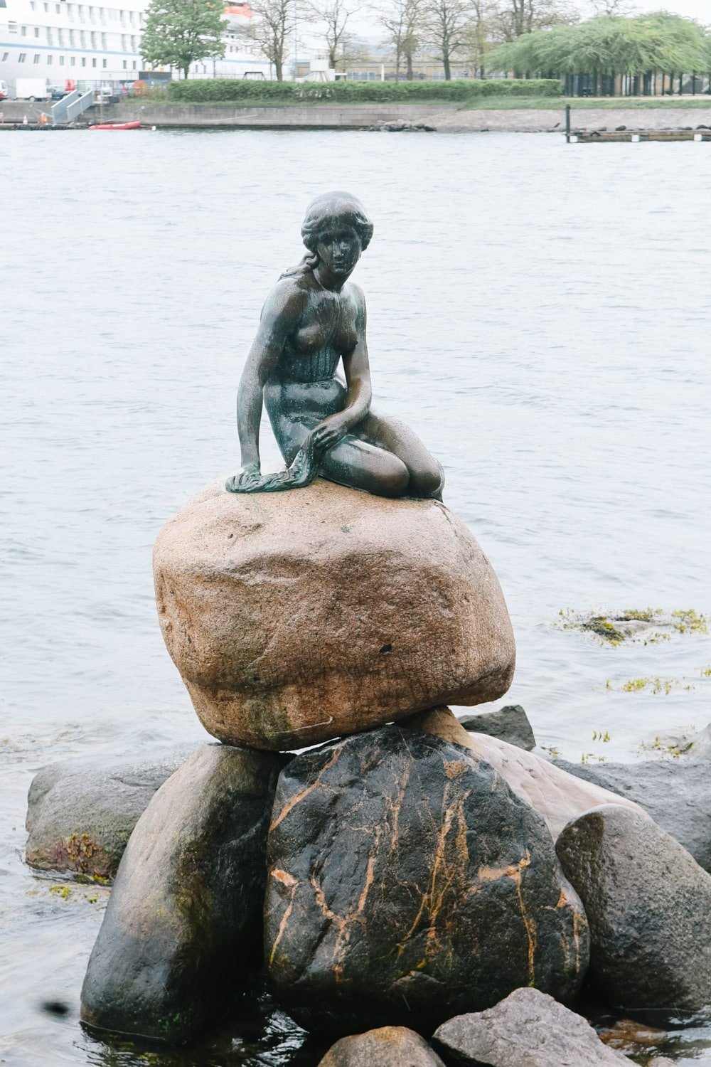 Little Mermaid Statue in Copenhagen Denmark