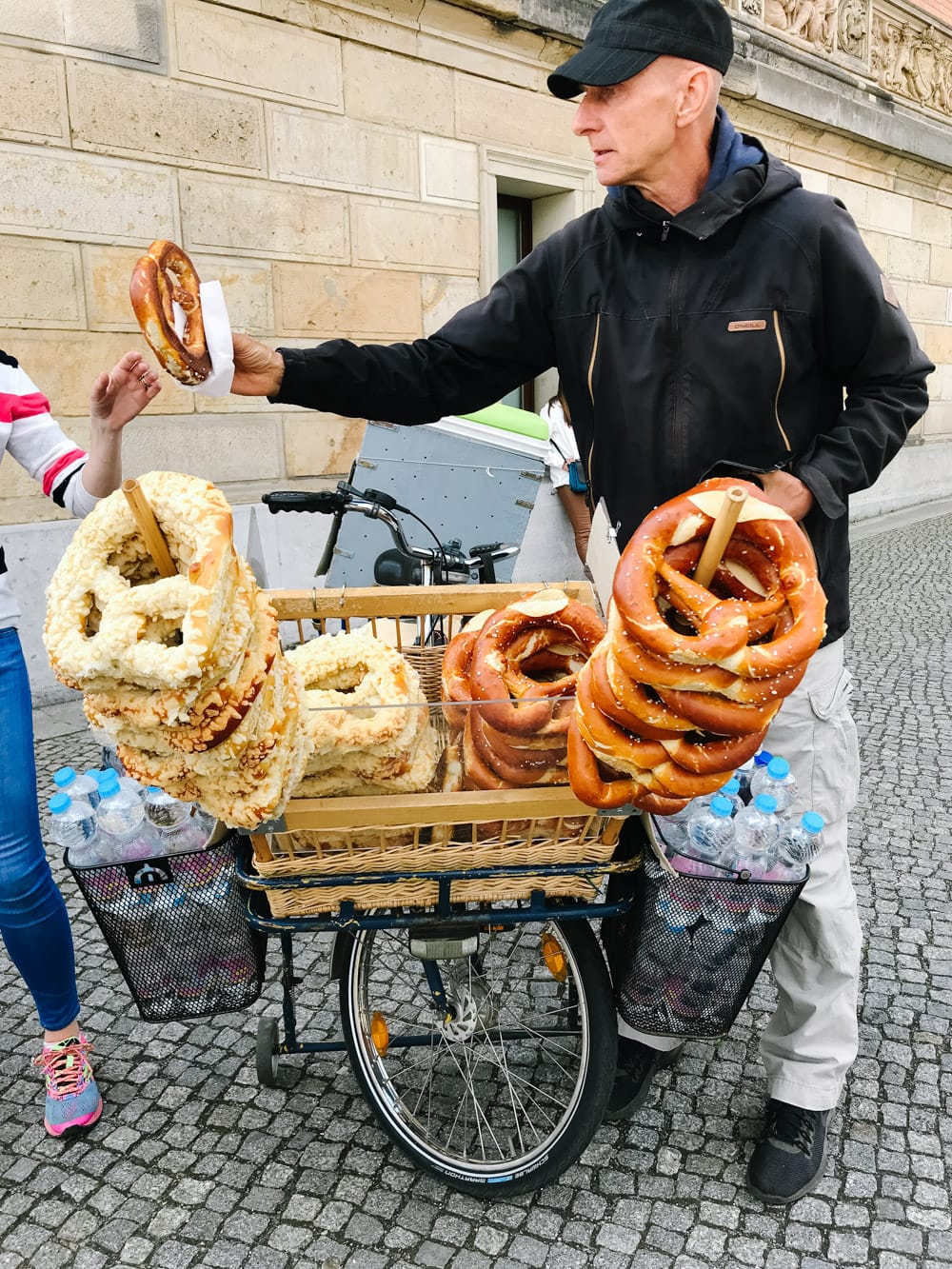 Pretzel street vendor