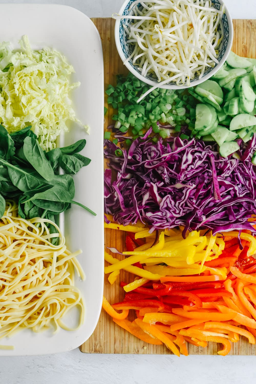 Ingredients for Asian Noodle Salad