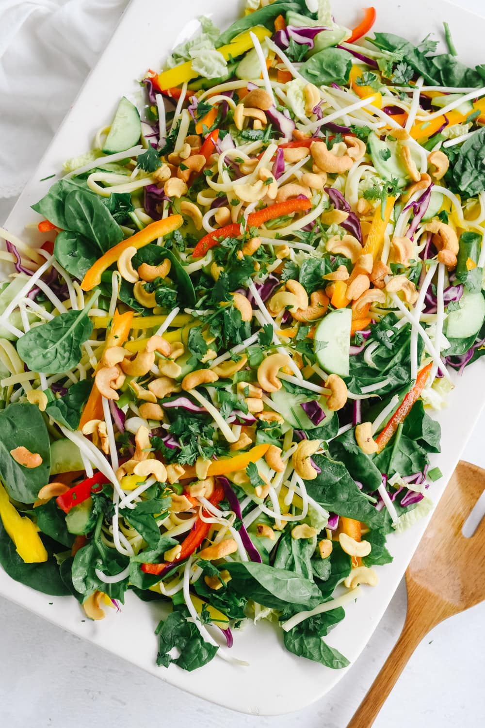 Asian Noodle Salad in a serving dish