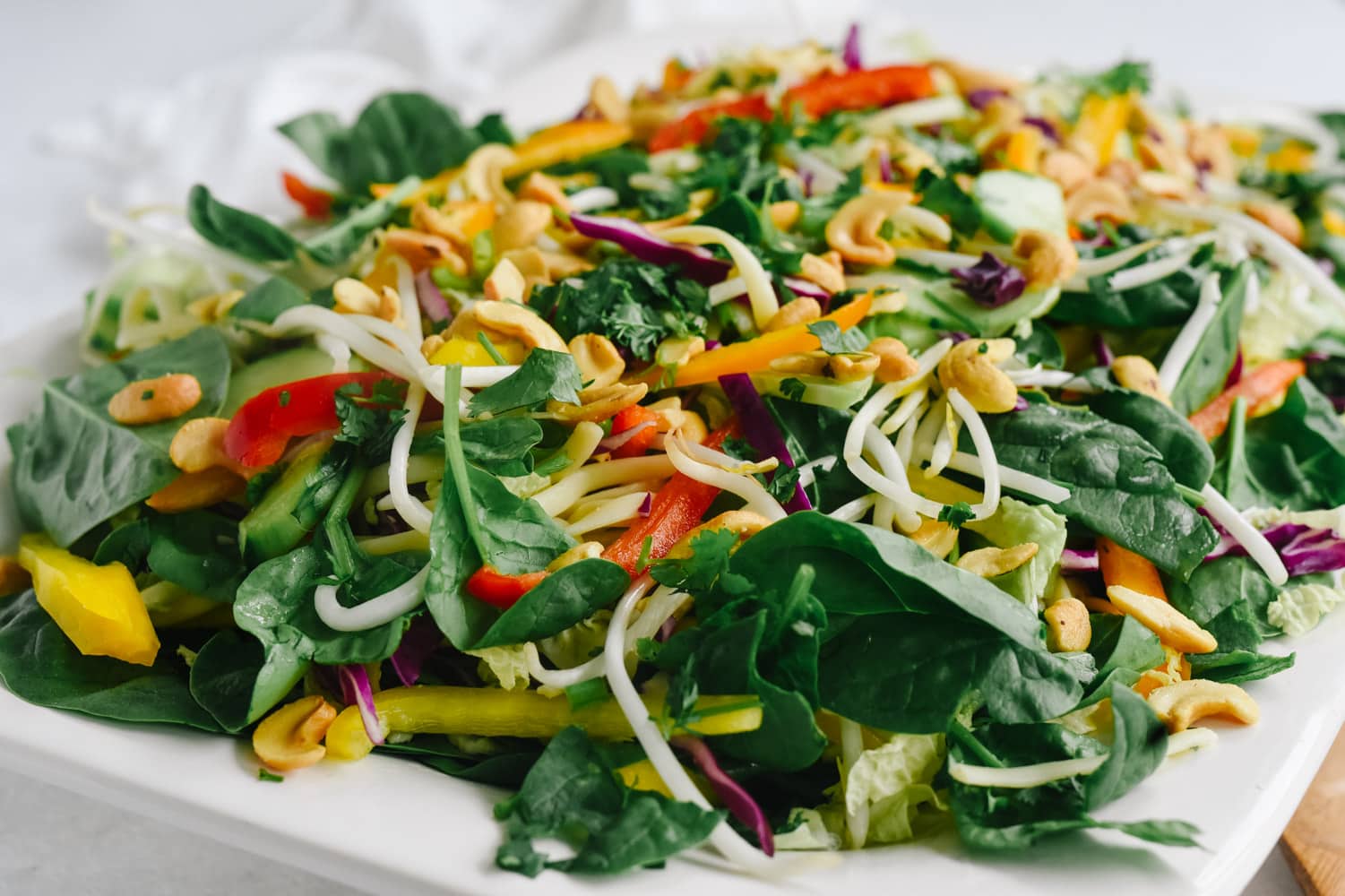 close up of Asian Noodle Salad