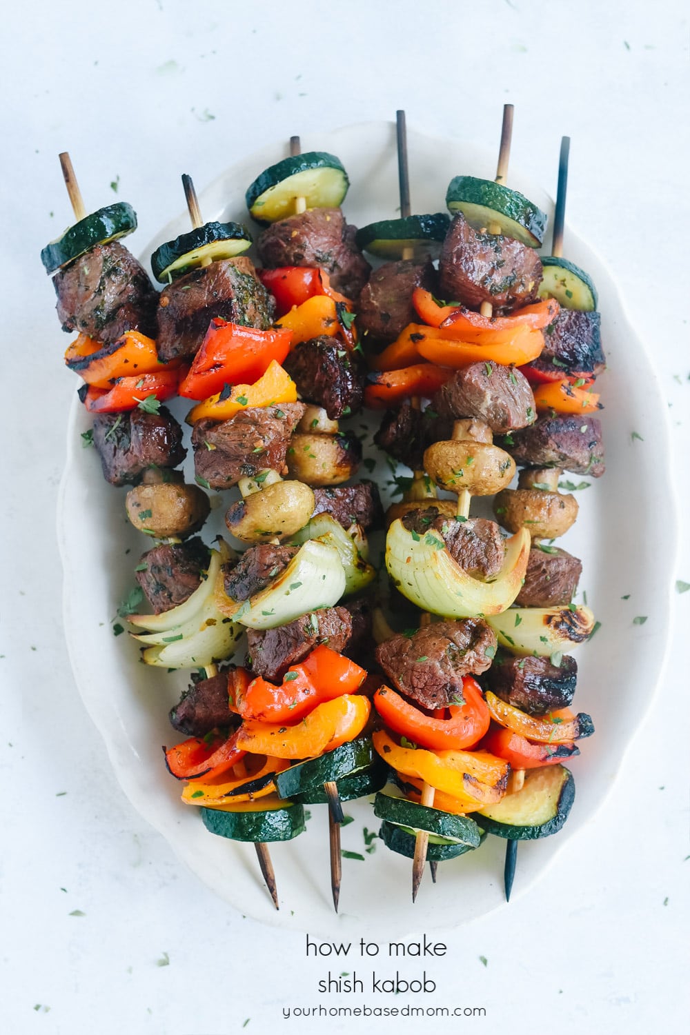 beef and vegetable skewers