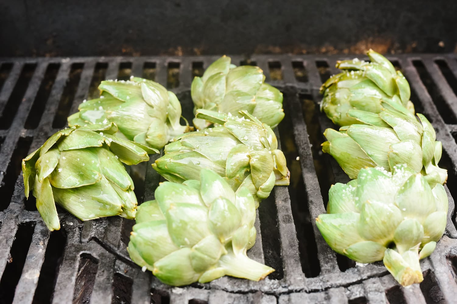 Artichoke on the grill