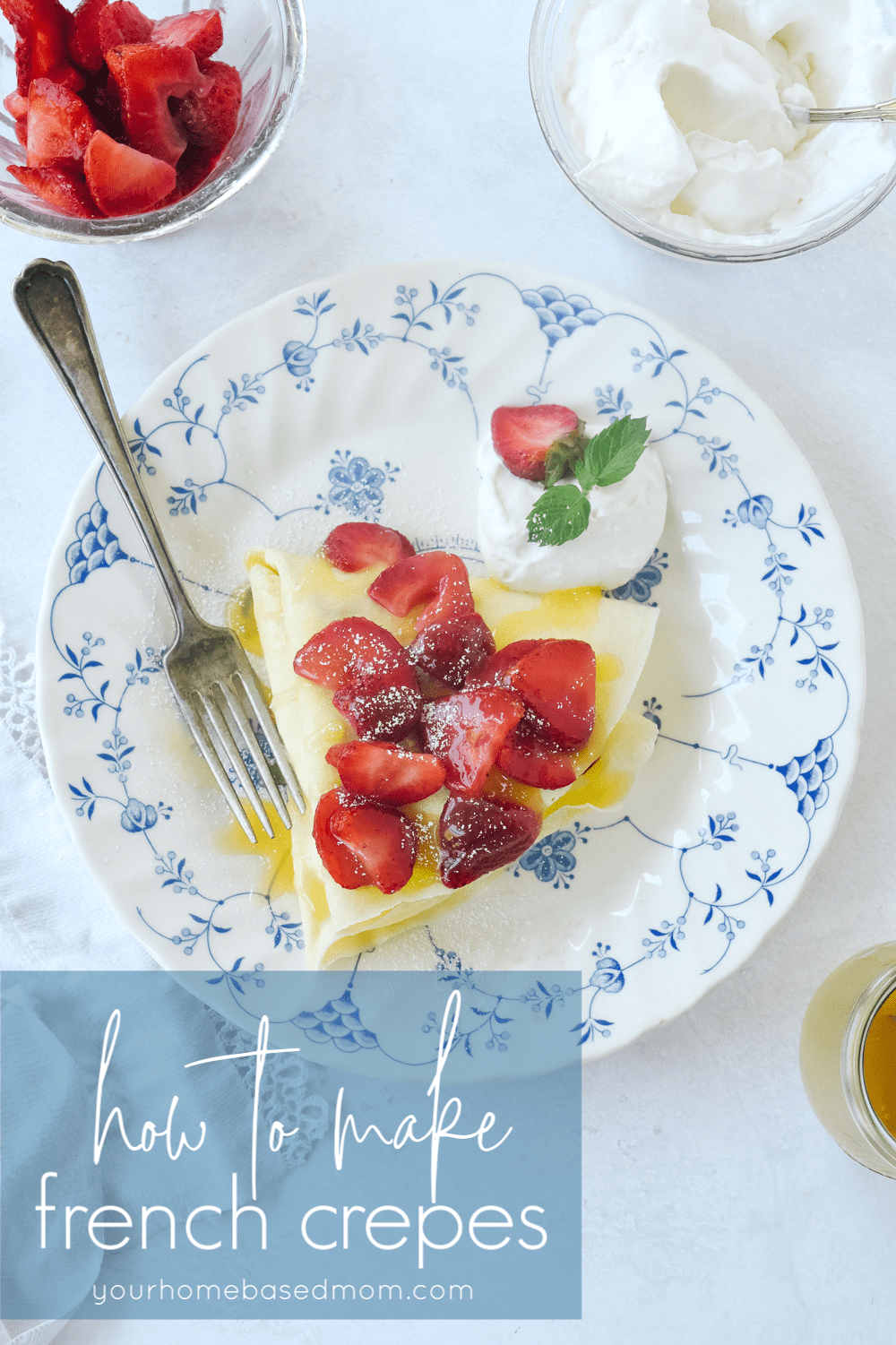 a strawberry crepe