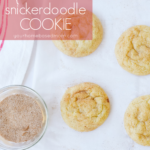 overhead shot of snickerdoodle cookies