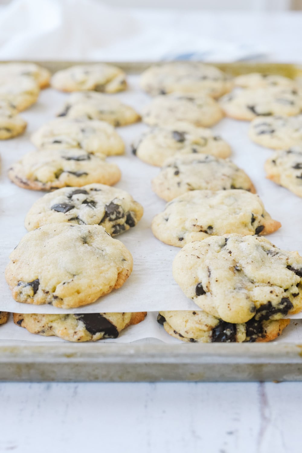 stacking cookies to freeze