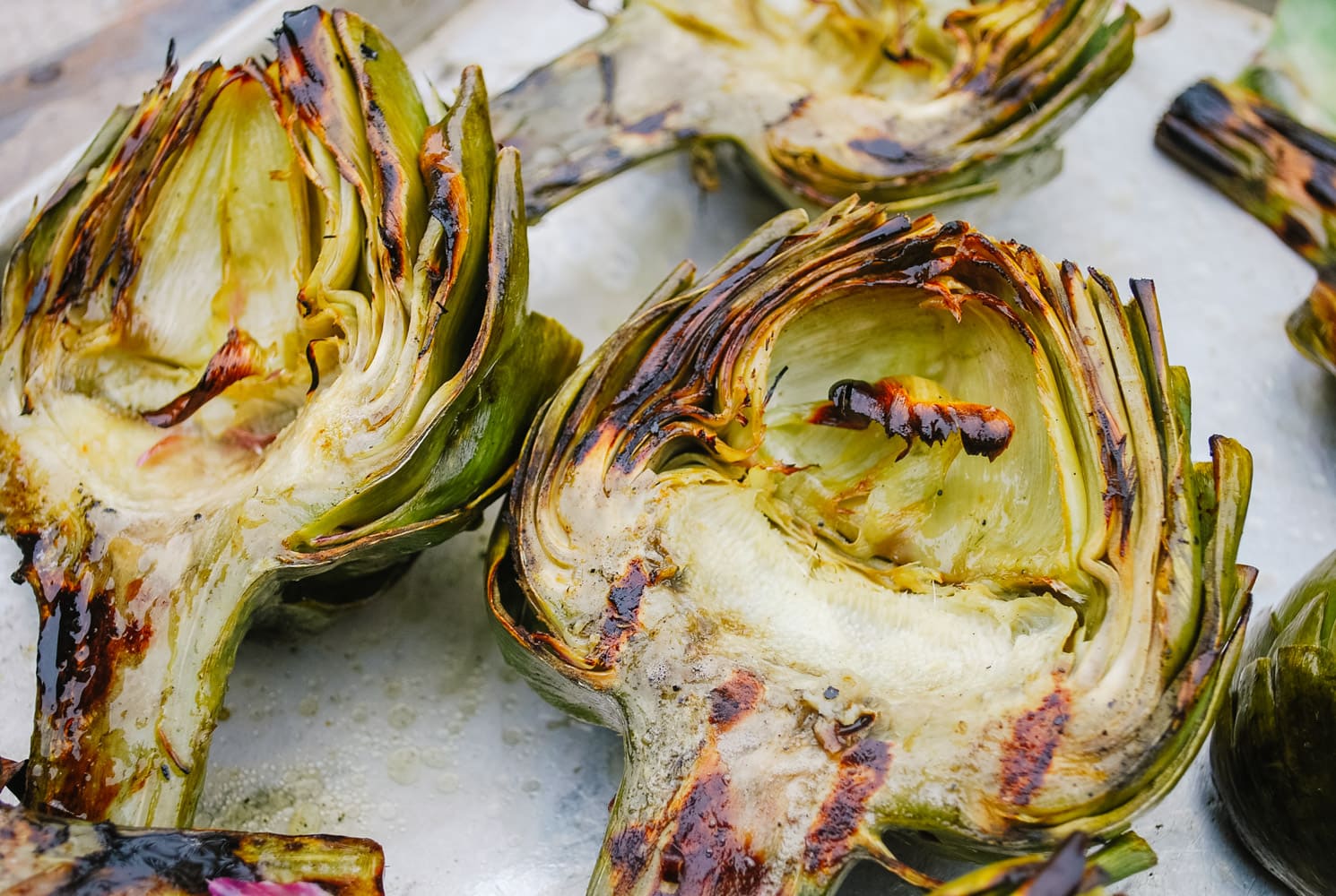 grilled artichokes