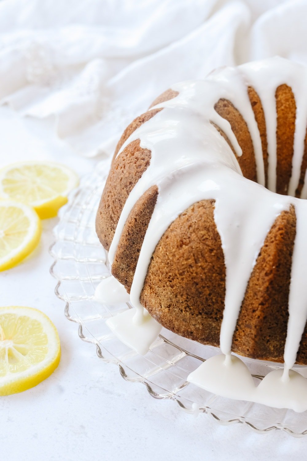 lemon pound cake with drizzle