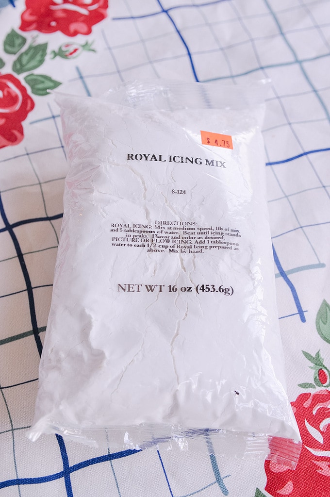 bag of royal icing mix