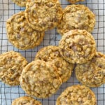 cowboy cookies on a