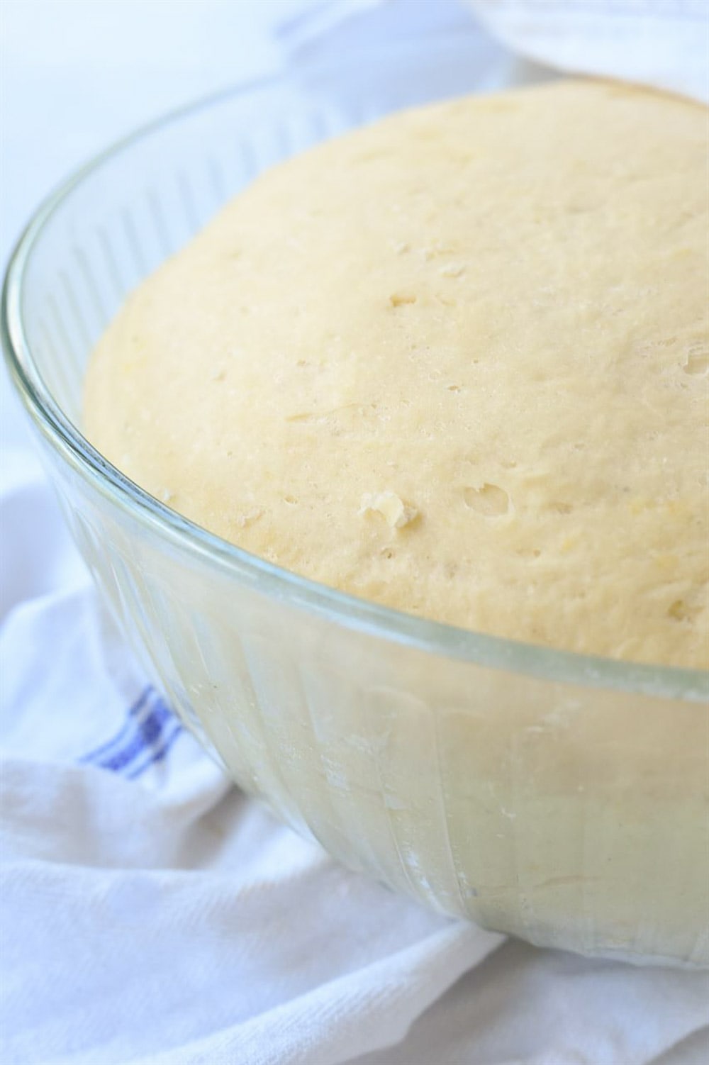 bowl of cinnamon roll dough