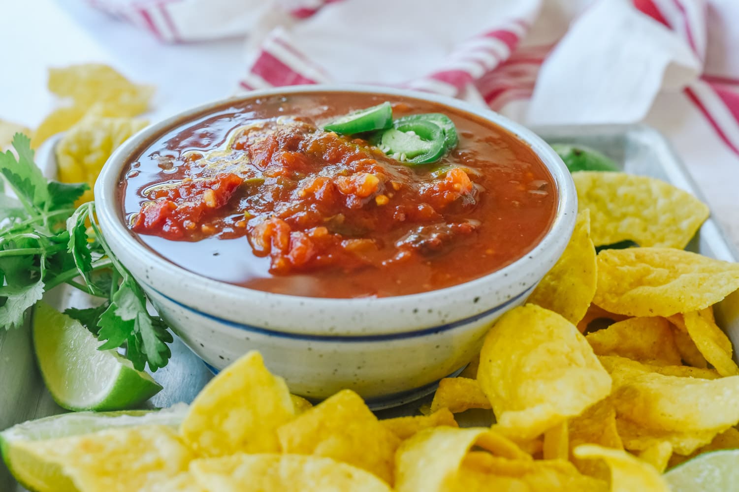 Bowl full of Instant Pot Salsa