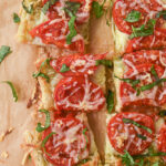 squares of tomato tart