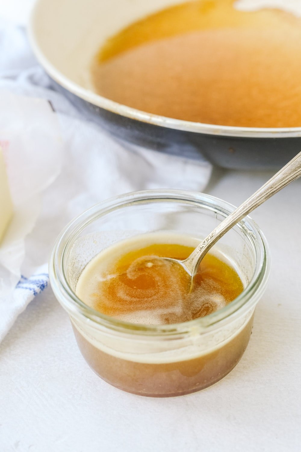 Bowl of brown butter