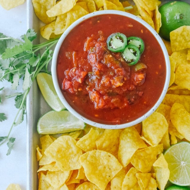 Instant Pot Salsa and chips