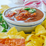 bowl of salsa