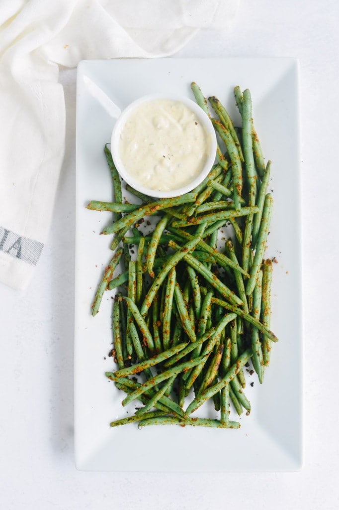 plate of green beans