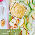 peanut butter dip with apples
