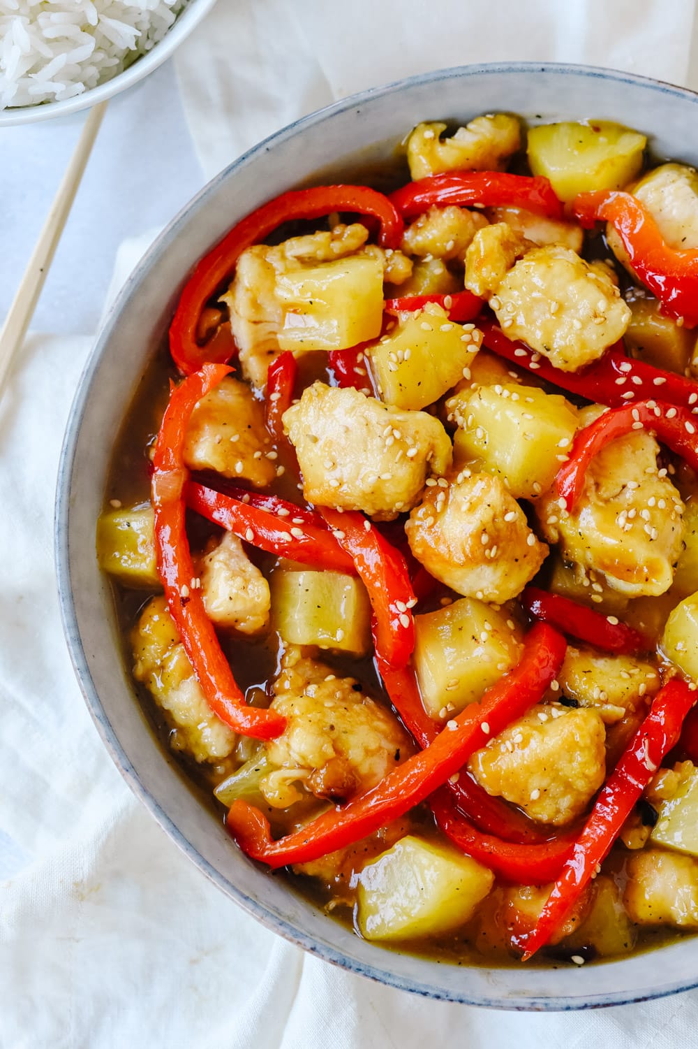 sweet and sour chicken with pineapple