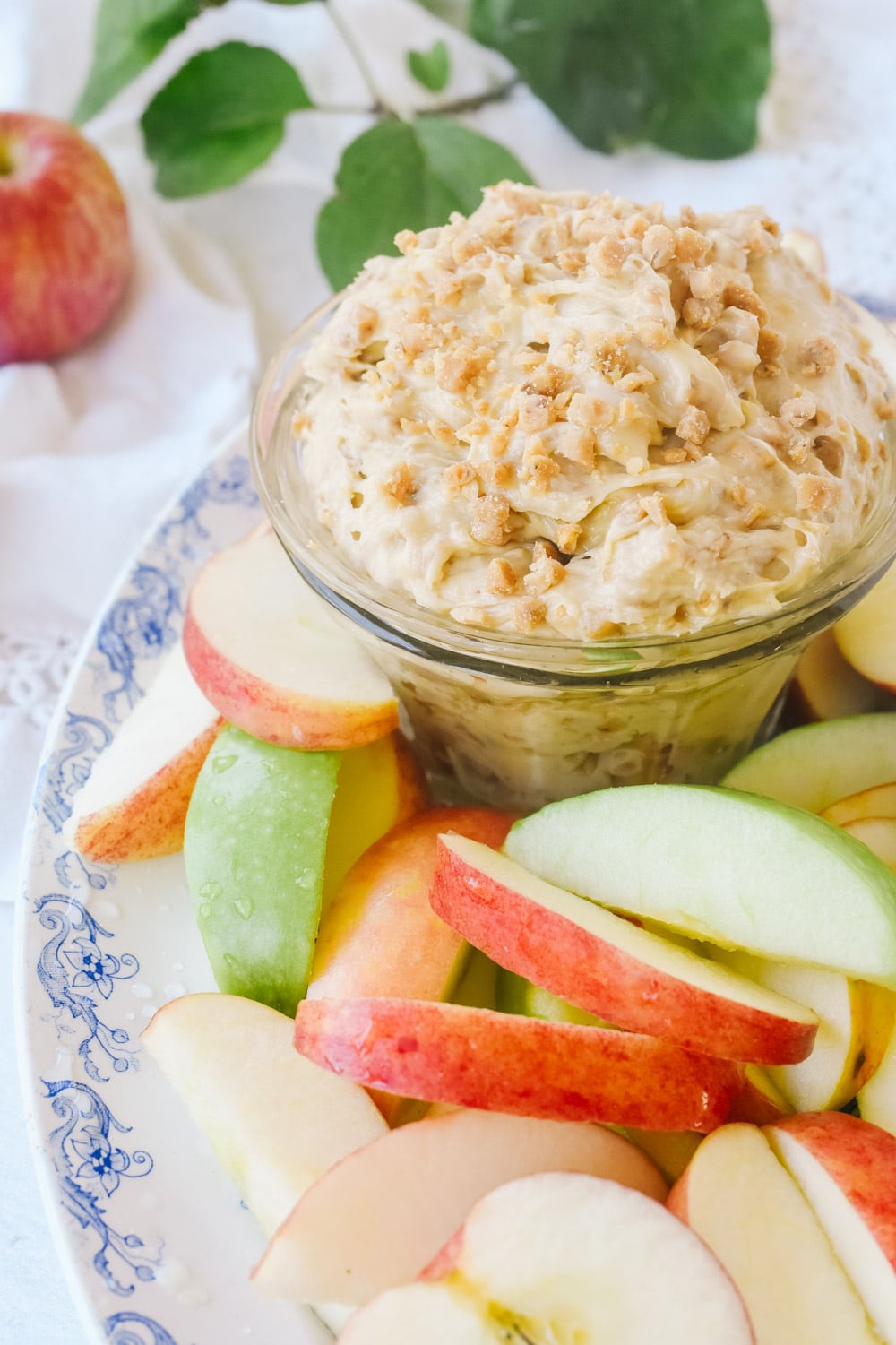 Toffee Apple Dip in a dish