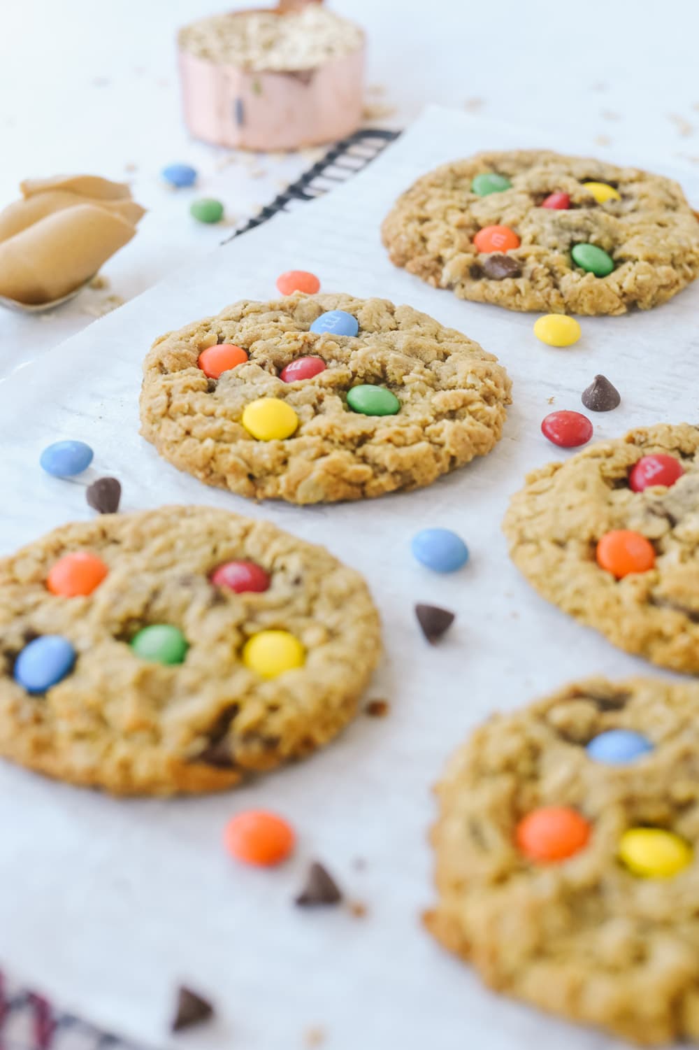 Monster cookies with M & M's