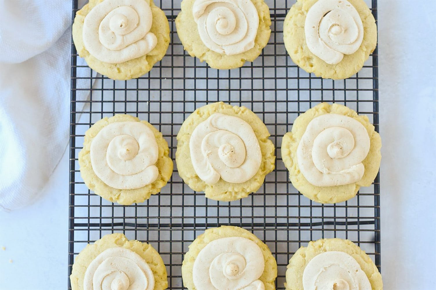 frosted brown butter cookies