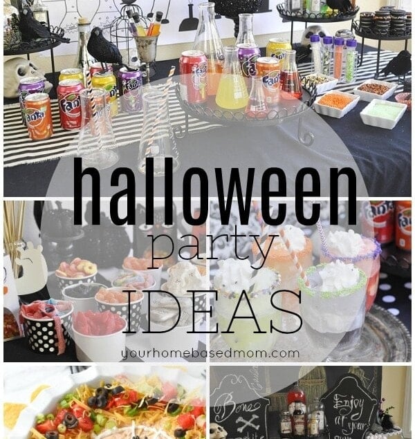 collage of party ideas