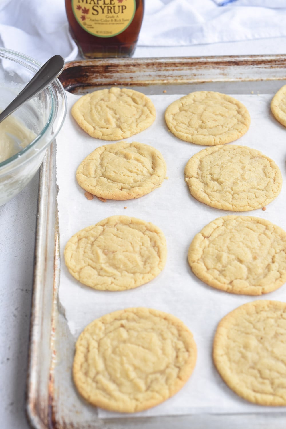 baked maple syrup cookies