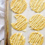 maple sugar cookies on a cookie sheet