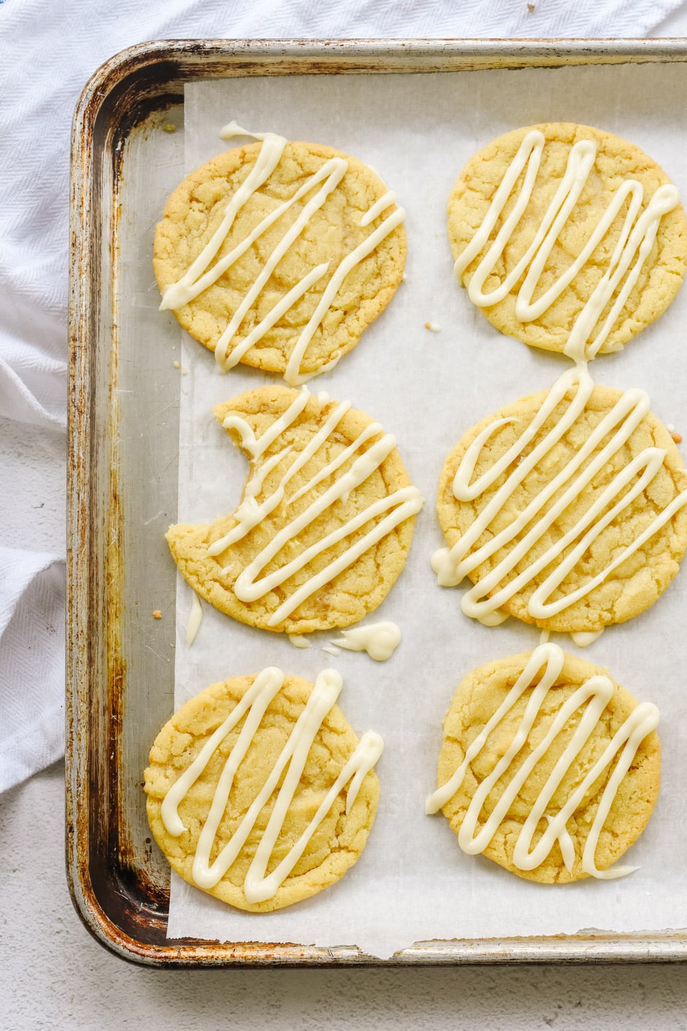 maple sugar cookies on a cookie sheet