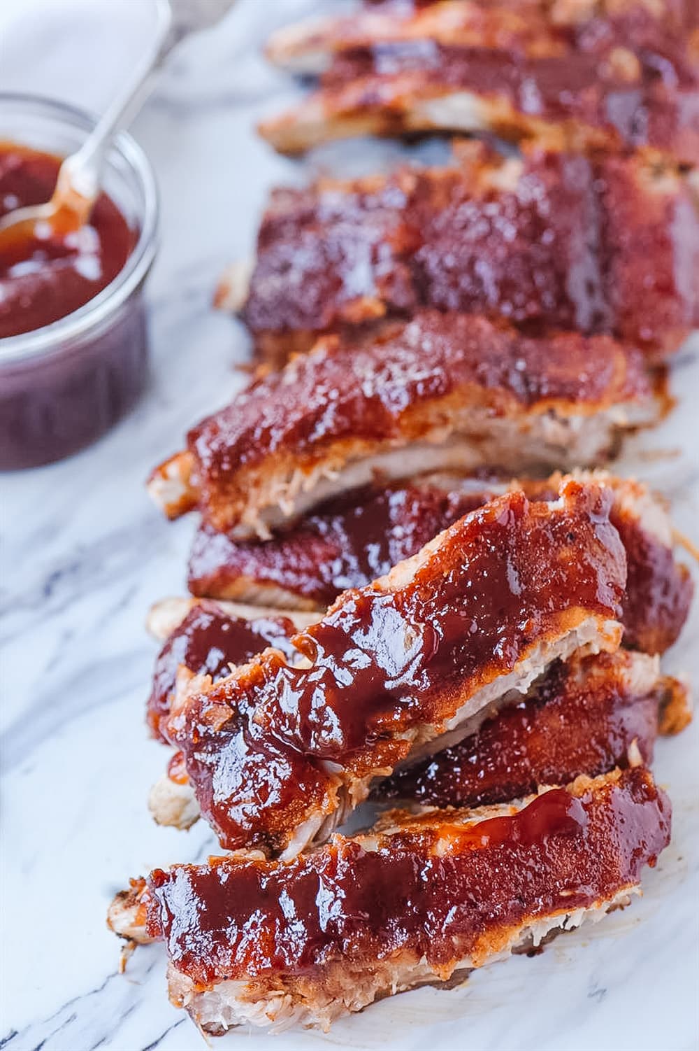 sliced instant pot ribs