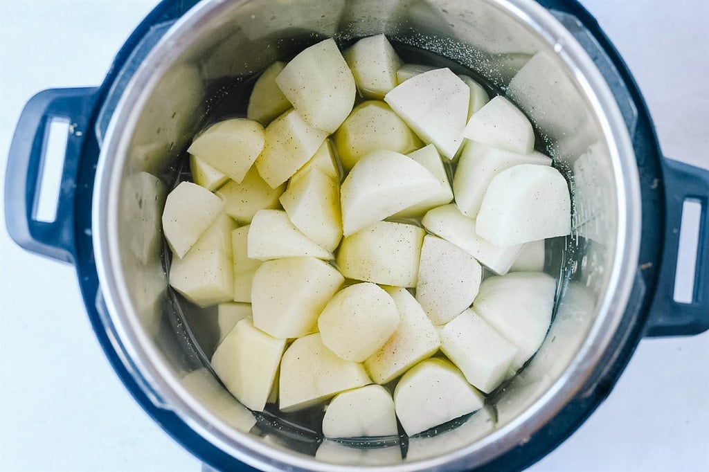 raw potatoes in an Instant Pot